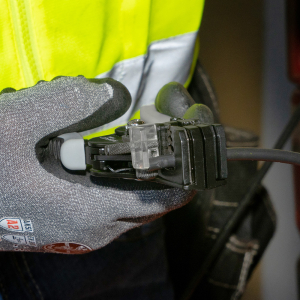 Precision machined stripping holes easily remove thick insulation