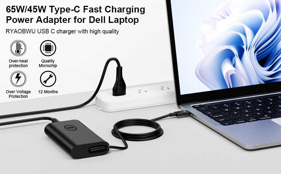 65w dell laptop charger