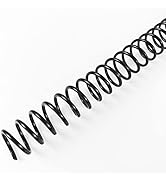 Binditek 100 Pack Plastic Spiral Binding Coils, 12mm(1/2"), 90 Sheet Capacity, 4:1 Pitch, Black B...