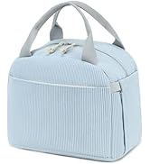 Bluboon Lunch Bag for Women Men Cute Corduroy Lunch Tote Bags Reusable Insulated Lunch Box Large ...