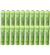 GSUIVEER Rechargeable Solar Light Batteries AAA NiMh 600mAh 1.2V for Outdoor Garden Lights (20 Pack)