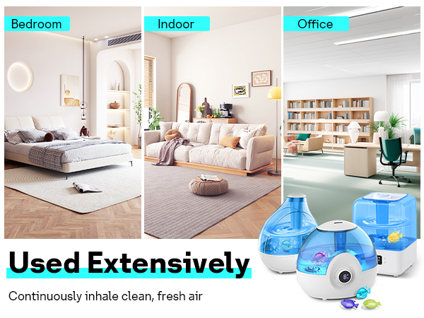 Continuously inhale clean, fresh air