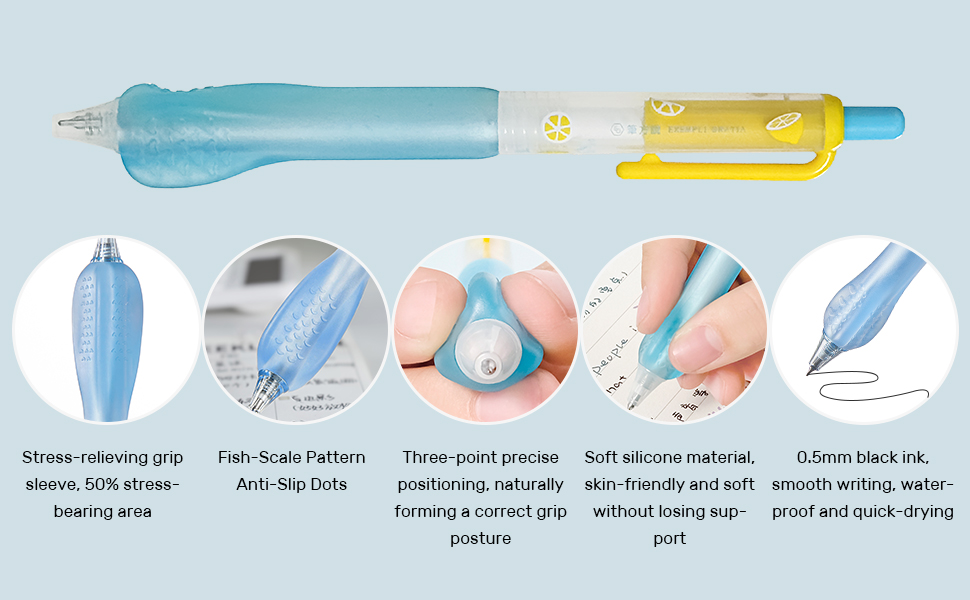 Gel Pen with Stress - Relieving Grip