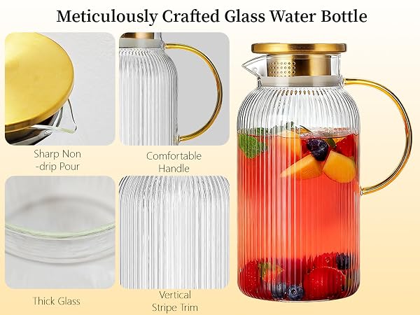 Meticulously Crafted Glass Water Bottle