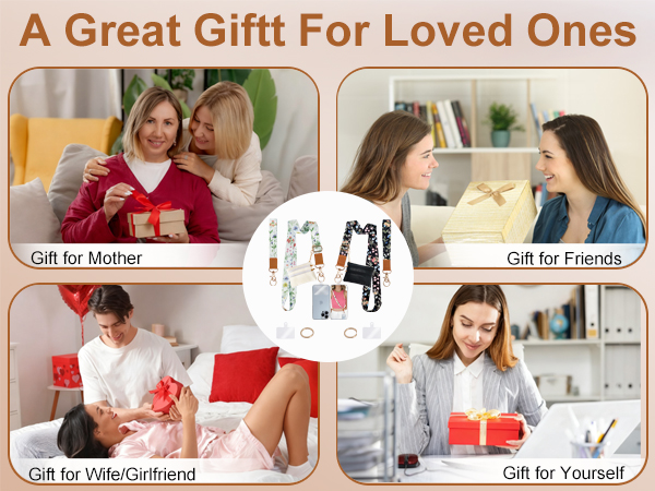 QIOFEARTH Clip and Go Strap for Phone with Wallet Crossbody