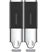 EHORIA 2-in-1 Quadrate Dispensers for The Shower,Shower soap Dispenser,Conditioner Dispenser, Sha...