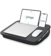 Lap Desk, Portable Laptop Lap Desk with Pillow Cushion, Fits up to 15.6 inch Laptop, Laptop Stand...