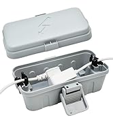 Hrensaw Small Weatherproof Electrical Connection Box(Inner 5.5 x 3 x 2.2inch),Outdoor Electrical ...
