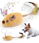 Interactive Dog Toys, Fake Mouse Moving Dog Toy with Automatic Sensor | Dog Mouse Toy with Realis...