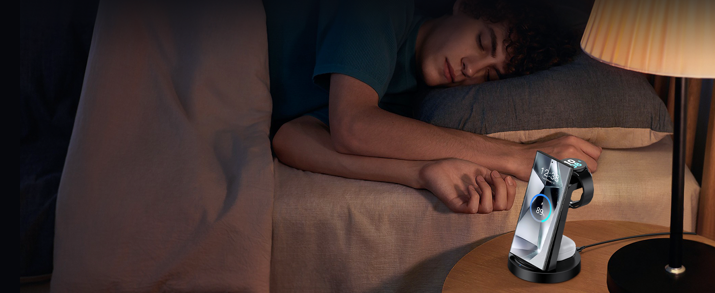 bedside nightstand charging station