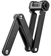 ROCKBROS Folding Bike Lock Compact Bike Lock for Electric Bike Lock Heavy Duty Anti Theft Bicycle...