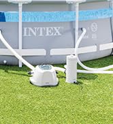 INTEX C1000 Krystal Clear Cartridge Filter Pump for Above Ground Pools: 1000 GPH Pump Flow Rate –...