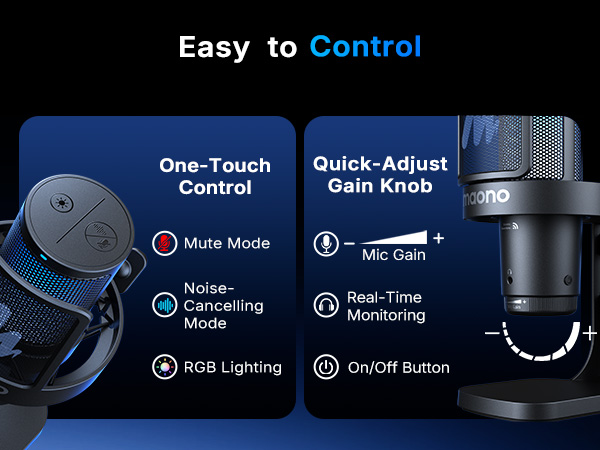 wireless gaming usb microphone for pc,noise cancelling cardioid mic