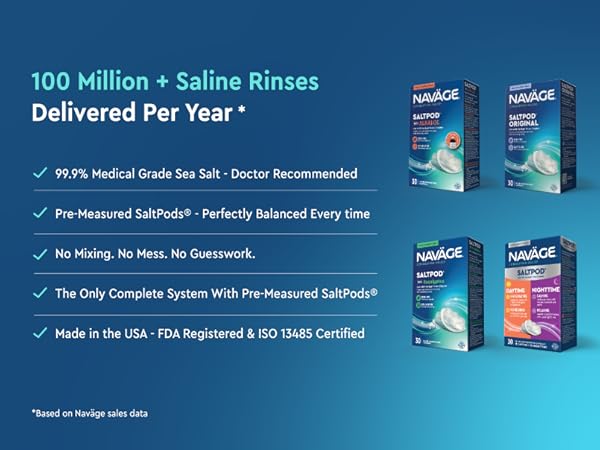 100 Millin + Saline Rinses