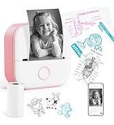 Memoking Instant Print for Kids - T02 Mini Printer, Print pod Sticker Maker, Instant Phone Photo ...