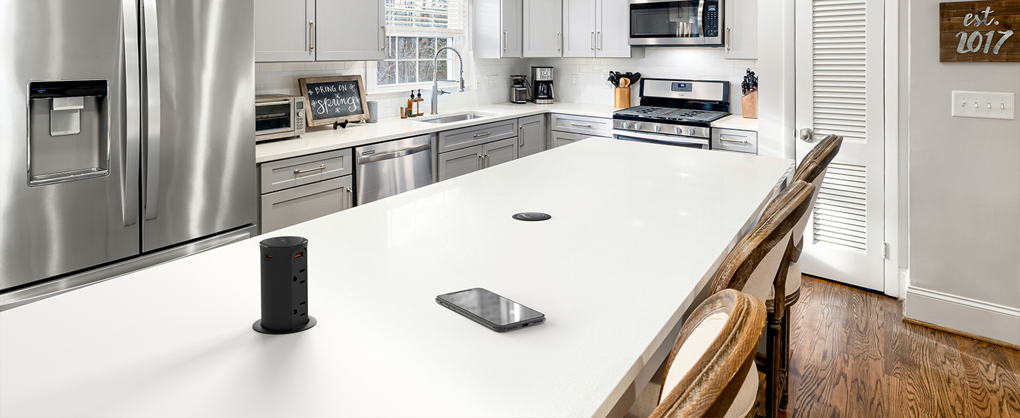 Pop Up Outlet for Countertop