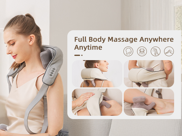 neck and shoulder massager with heat