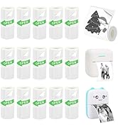 Vicbear 15 Rolls Mini Printer Sticker Paper, Thermal Sticker Paper for Mini Printer Sticker Maker...