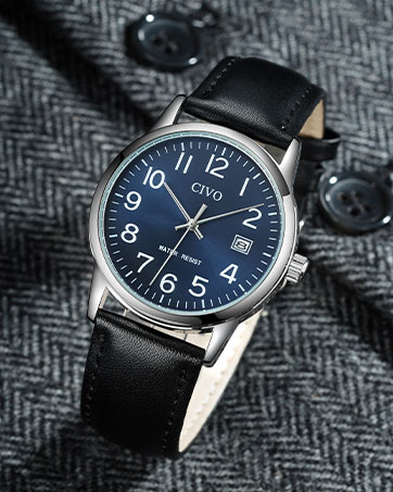 leather watch easy read