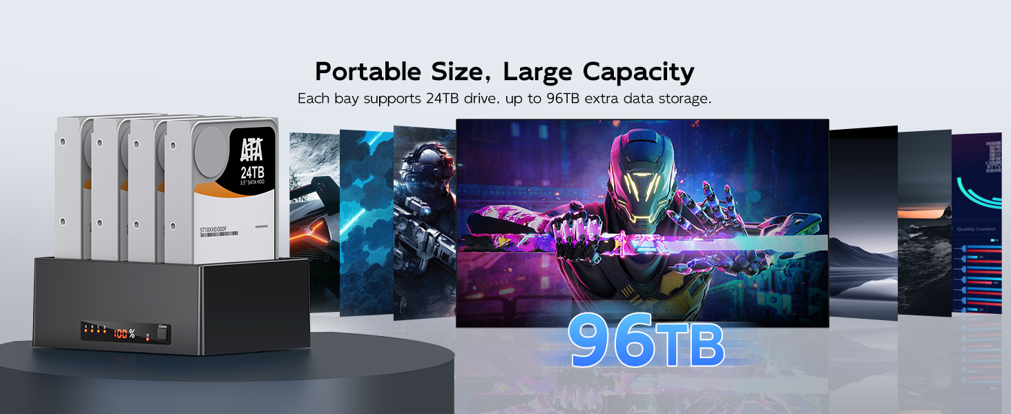 4 bay sata hard drive enclosure dockcase reader dockcase holder