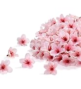 SITUMEIZI 100 Pcs Mini Pink Cherry Blossom Flowers Head Artificial Small Cherry Blossom Head Fake...