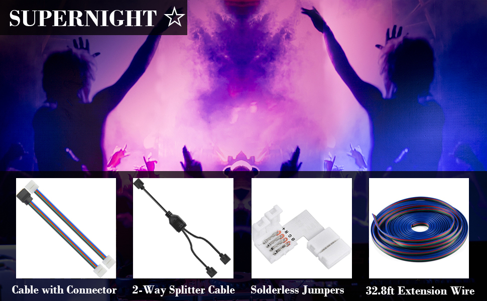 led strip lights connectors kit 