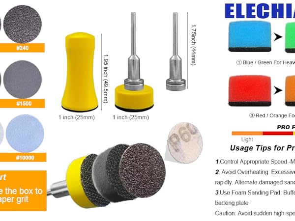 1 Inch sanding discs for dremel