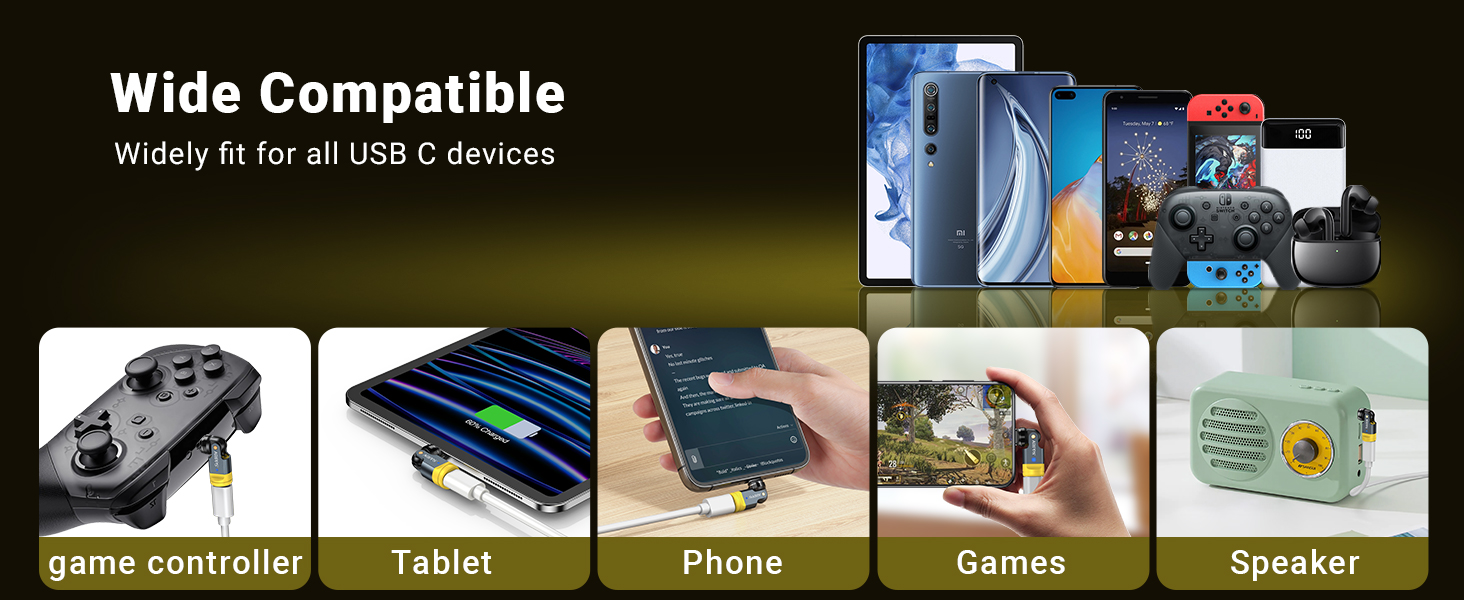 USB C 90 Degree Adapter