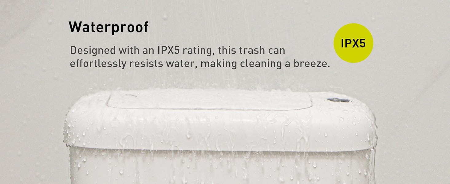 small bathroom trash can with lid