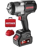 ROTAKE TB3 1/2" Heavy Duty Cordless Impact Wrench Kit, Up to 1380 FT-LBS Nut-Busting Torque, 20V ...