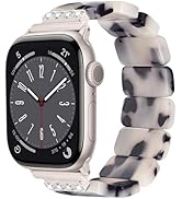 V.R.HOPE Stretchy Resin Apple Watch Band for Series Ultra/10/9/8/7/SE 38mm40mm41mm42mm44mm45mm46m...