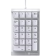 Merdia Mechanical Numeric Keypad Mini Wired Numpad 22 Keys OUTEMU Red Switch Portable Keypad Exte...