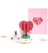 Lover Tree Pop Up Card,3D Love Greeting Card with Envelope and Note Insert,Unique Keepsake for Fr...