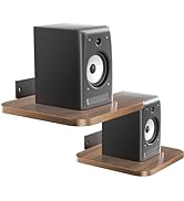 WALI Heavy Duty Floating Speaker Shelves Wall Mounted - Set of 2 - for Surround &amp; Rear Sound, Sat...