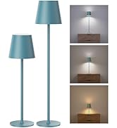 JACKYLED Cordless Table Lamps Rechargeable, 3 Adjustable Height, 5000mAh Battery Operated, 3 Colo...