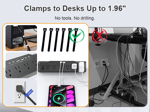 desk mounted power strip