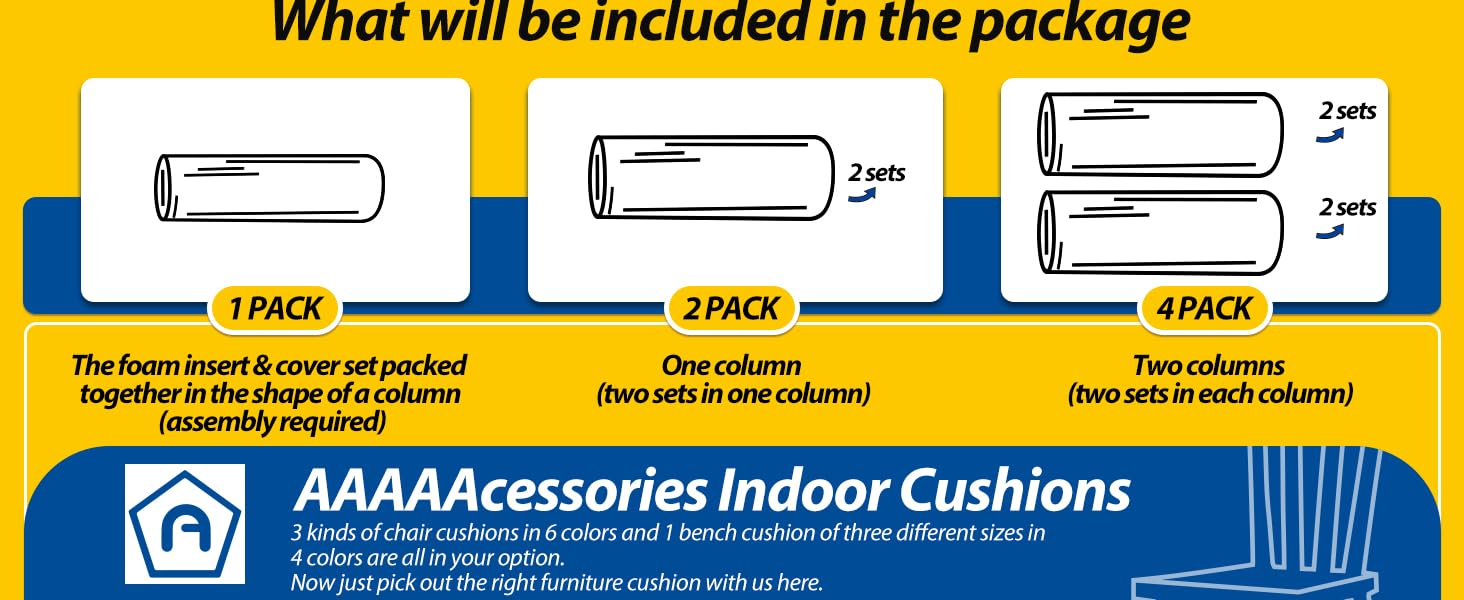 AAAAAcessories indoor cushions packing