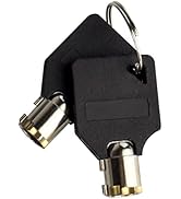 Replacement Security Keys for DVR &amp; NVR Lockbox, Single Key, Black Metal