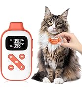 Lightweight Cat Shock Collar with Remote, Mini 3300Ft Cat Training Collar with Shock/Vibration/Be...