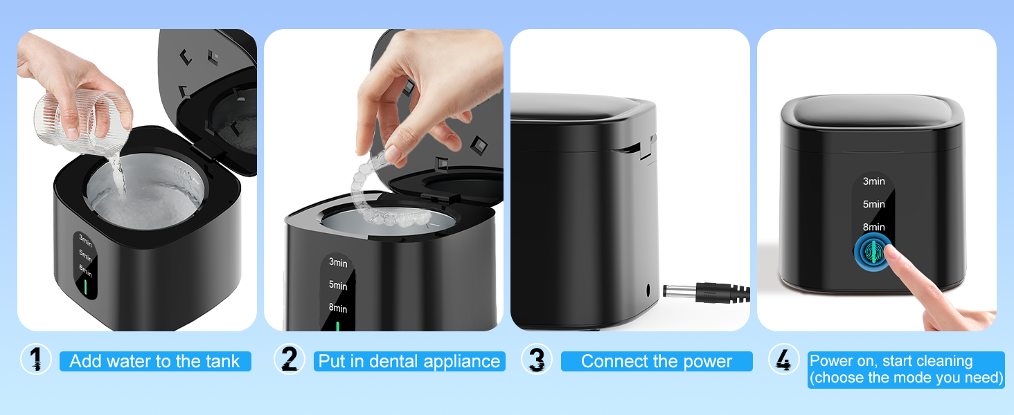 ultrasonic denture cleaner