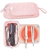 Leudes Hair Tools Travel Bag for Women Heat Resistant Mat for Travel Essentials Hot Tools Straigh...