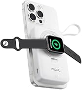 Magnetic Power Bank with iwatch Charger, 10000mAh Magnetic Portable Charger for iPhone 16/15/14/1...