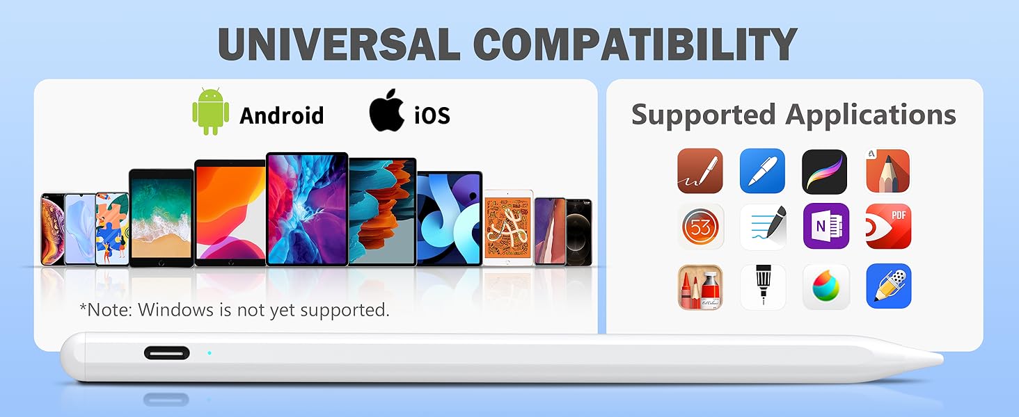 Stylus Pen Compatible for iOS/Android/Tablets