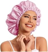 Satin Bonnet Silk Bonnet Hair Bonnet for Sleeping-Slouchy Beanie Hat Satin Sleep Cap for Women's ...