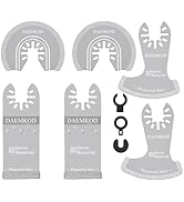 DAEMKOD 6 Pack Diamond Oscillating Blade, 3 Types Professional Oscillating Blade Sharpener for Cl...