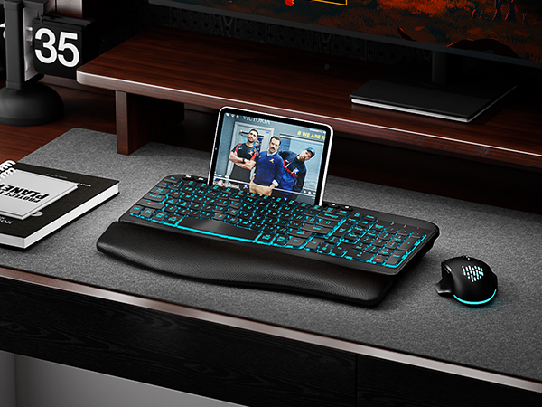 ergonomic wireless keyboard and mouse