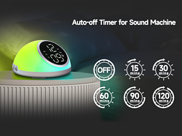 Alarm Clock with white noise machine