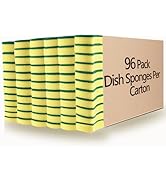 Kitchen Cleaning Sponges,96 Pack Eco Non-Scratch for Dish,Scrub Sponges…