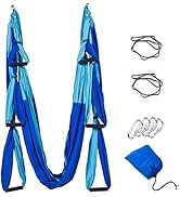 Ovyuzhen Aerial Yoga Swing Set,Ultra Strong Yoga Hammock Trapeze Extension,Antigravity Ceiling Ha...