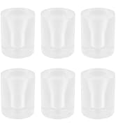 Mcredy 6 Pcs Ice Cream Holder 1.57"x1.97" Acrylic Ice Cream Cone Stand Lightweight Waffle Popcorn...